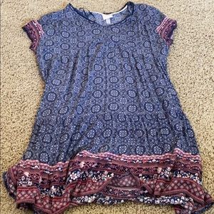 floral short sleeve dress